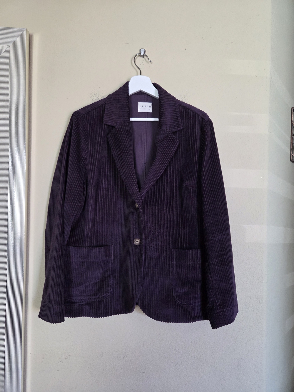 Women's Purple Corduroy Blazer Jacket
